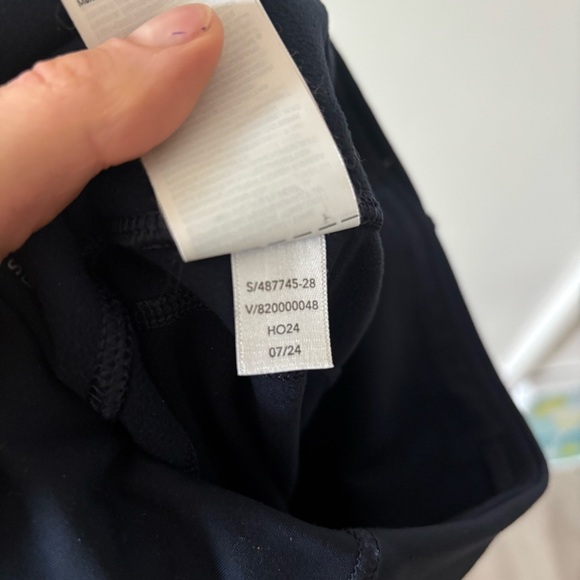 Athleta Rainier High-Rise Lined Leggings Navy Small Tall Cold Weather - Picture 10 of 11